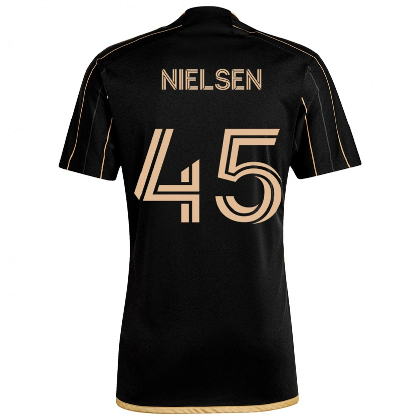 Danxen Børn Kenny Nielsen #45 Hvid Brun Hjemmebane Spillertrøjer 2025/26 Trøje T-Shirt