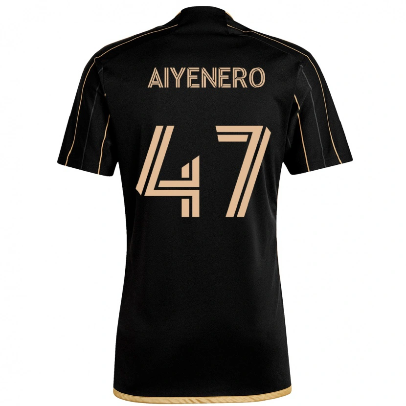 Danxen Børn Marius Aiyenero #47 Hvid Brun Hjemmebane Spillertrøjer 2025/26 Trøje T-Shirt