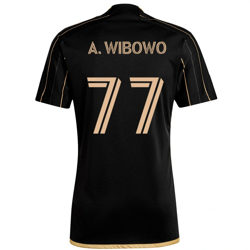 Danxen Børn Adrian Wibowo #77 Hvid Brun Hjemmebane Spillertrøjer 2025/26 Trøje T-Shirt