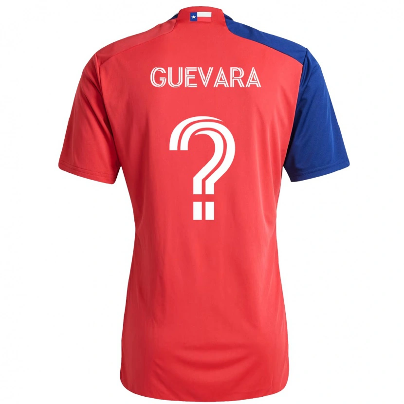 Danxen Børn Sammy Guevara #0 Lyseblå Rød Hjemmebane Spillertrøjer 2025/26 Trøje T-Shirt
