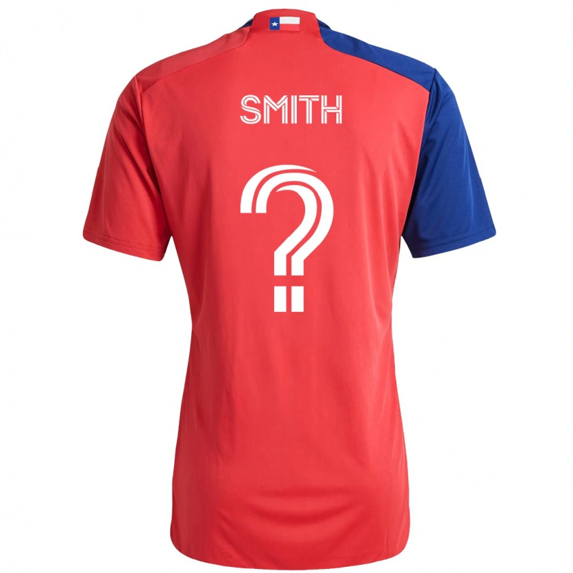 Danxen Børn Collin Smith #0 Lyseblå Rød Hjemmebane Spillertrøjer 2025/26 Trøje T-Shirt