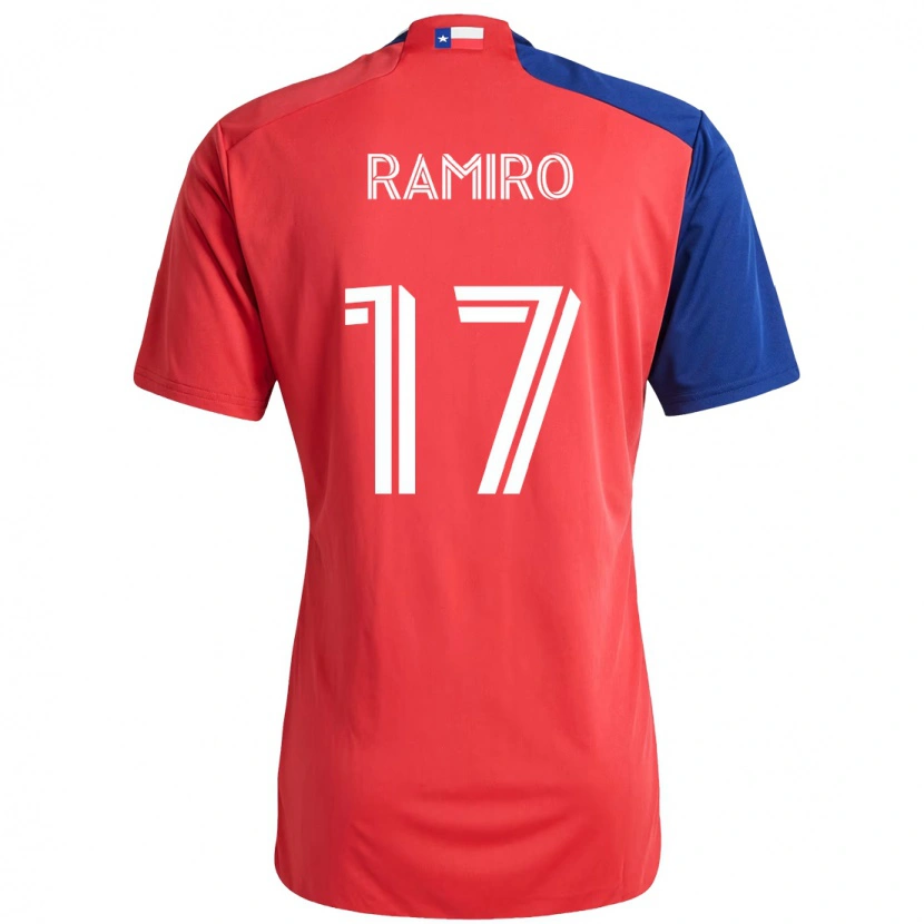 Danxen Børn Ramiro #17 Lyseblå Rød Hjemmebane Spillertrøjer 2025/26 Trøje T-Shirt