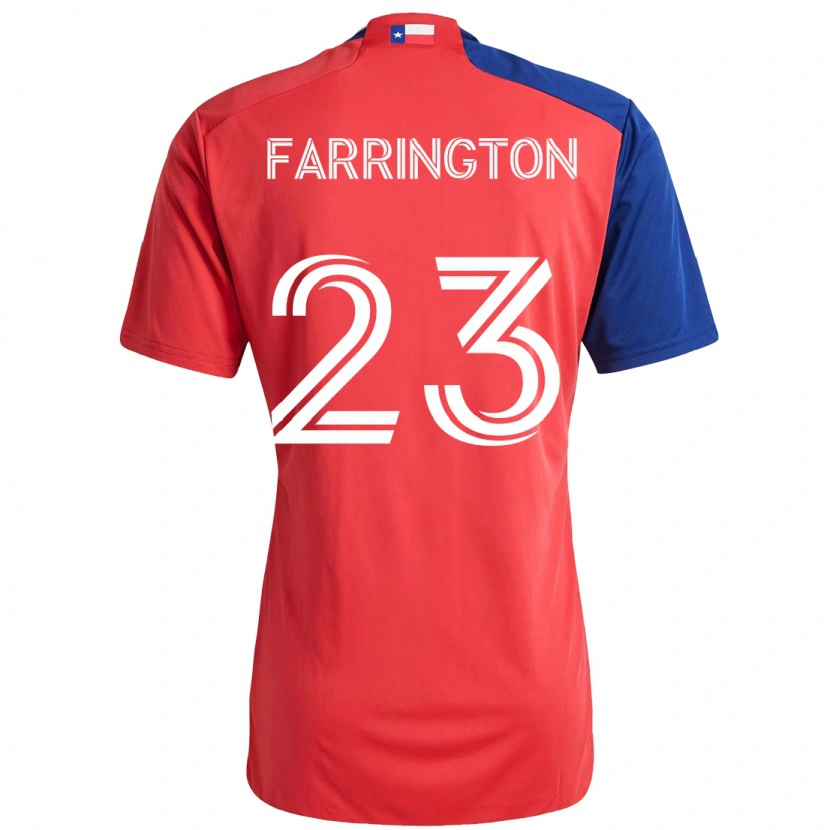Danxen Børn Logan Farrington #23 Lyseblå Rød Hjemmebane Spillertrøjer 2025/26 Trøje T-Shirt
