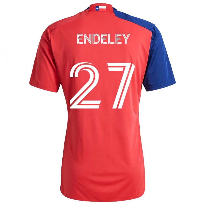 Danxen Børn Herbert Endeley #27 Lyseblå Rød Hjemmebane Spillertrøjer 2025/26 Trøje T-Shirt