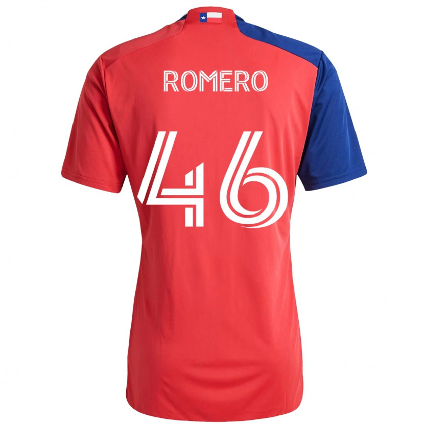 Danxen Børn Isaac Romero #46 Lyseblå Rød Hjemmebane Spillertrøjer 2025/26 Trøje T-Shirt