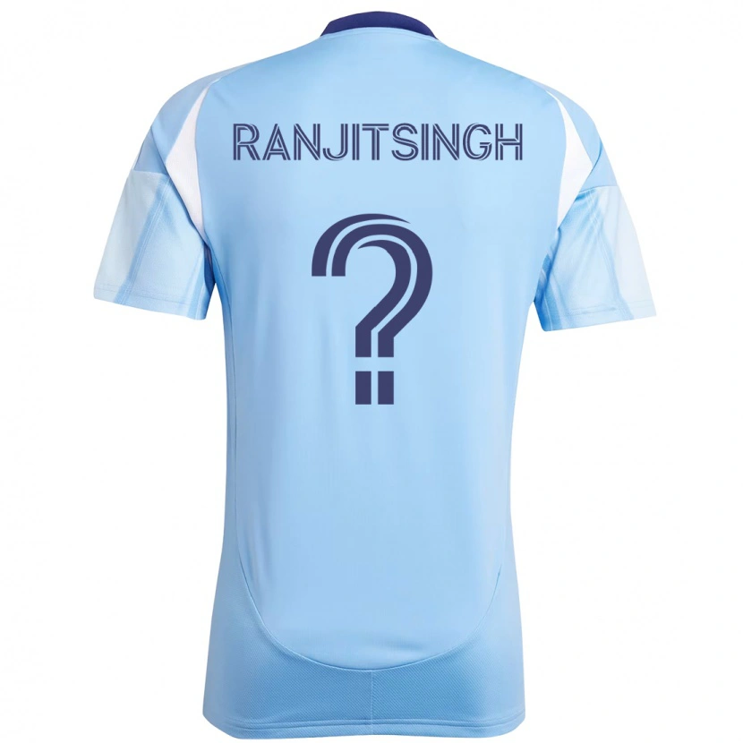 Danxen Børn Greg Ranjitsingh #0 Sort Blå Orange Hjemmebane Spillertrøjer 2025/26 Trøje T-Shirt