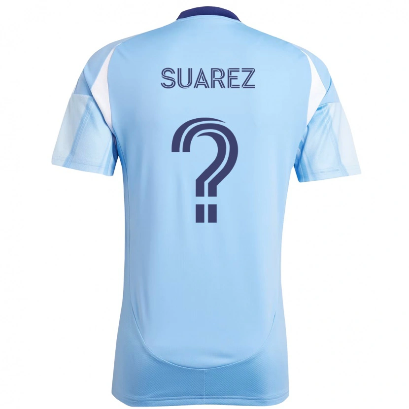 Danxen Børn Anthony Suarez #0 Sort Blå Orange Hjemmebane Spillertrøjer 2025/26 Trøje T-Shirt