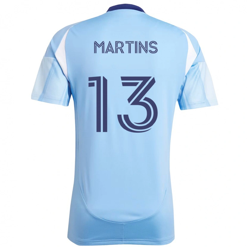 Danxen Børn Thiago Martins #13 Sort Blå Orange Hjemmebane Spillertrøjer 2025/26 Trøje T-Shirt