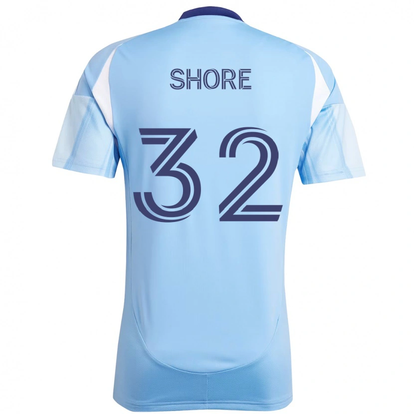 Danxen Børn Jonathan Shore #32 Sort Blå Orange Hjemmebane Spillertrøjer 2025/26 Trøje T-Shirt