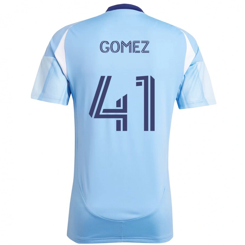 Danxen Børn Julián Gómez #41 Sort Blå Orange Hjemmebane Spillertrøjer 2025/26 Trøje T-Shirt