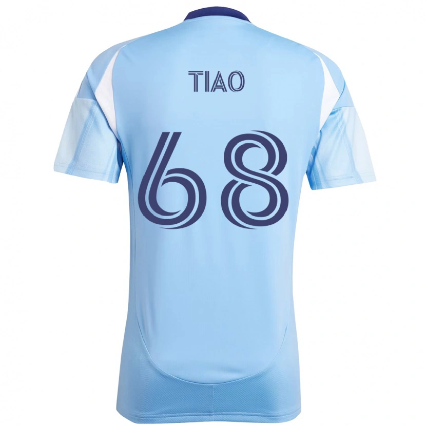 Danxen Børn Christopher Tiao #68 Sort Blå Orange Hjemmebane Spillertrøjer 2025/26 Trøje T-Shirt