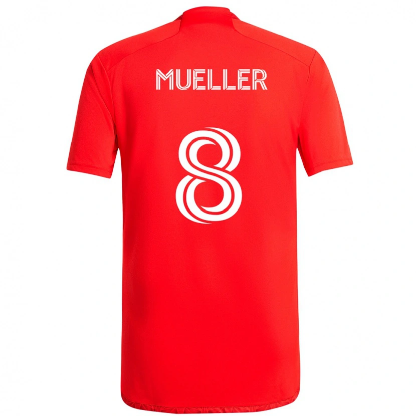 Danxen Børn Chris Mueller #8 Lyseblå Himmelblå Hjemmebane Spillertrøjer 2025/26 Trøje T-Shirt