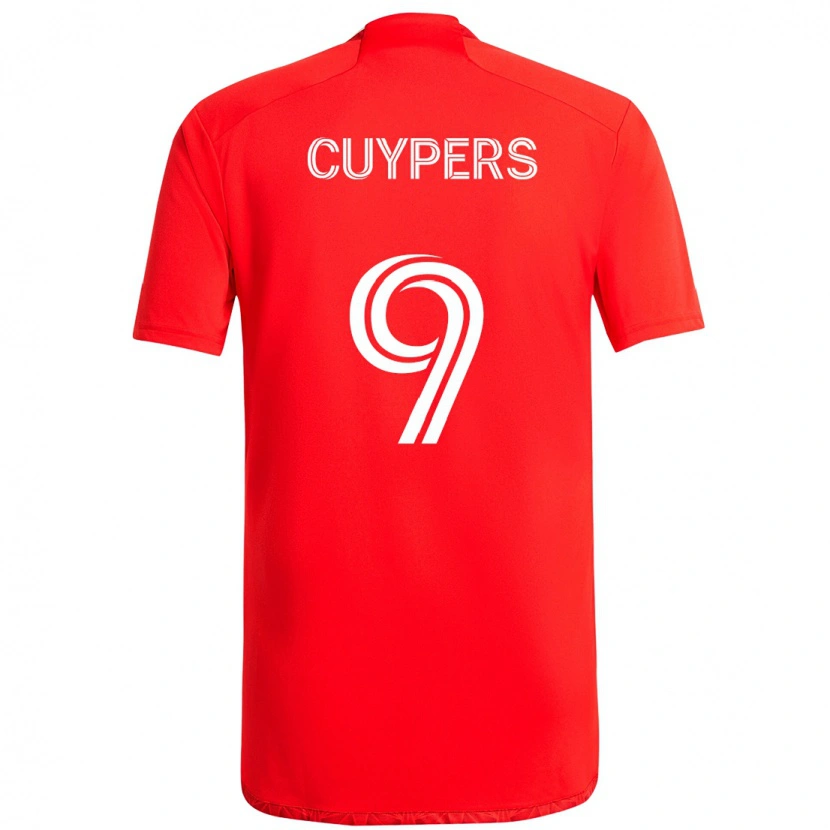 Danxen Børn Hugo Cuypers #9 Lyseblå Himmelblå Hjemmebane Spillertrøjer 2025/26 Trøje T-Shirt