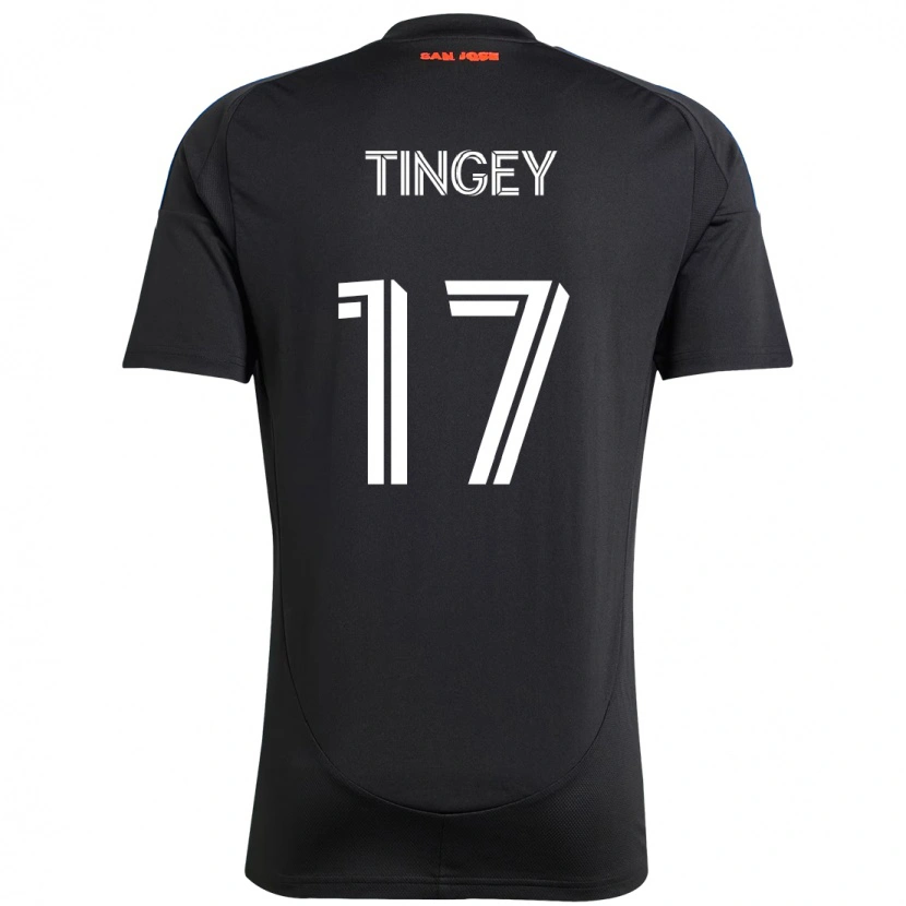 Danxen Børn Keegan Tingey #17 Hvid Rød Hjemmebane Spillertrøjer 2025/26 Trøje T-Shirt