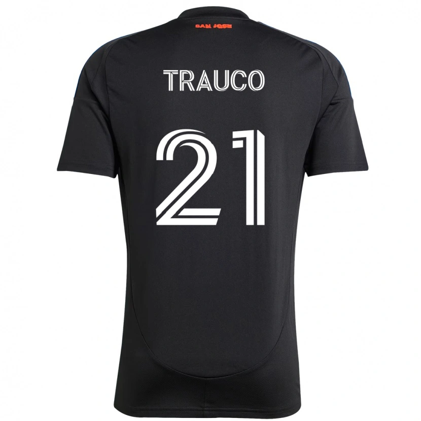 Danxen Børn Miguel Trauco #21 Hvid Rød Hjemmebane Spillertrøjer 2025/26 Trøje T-Shirt