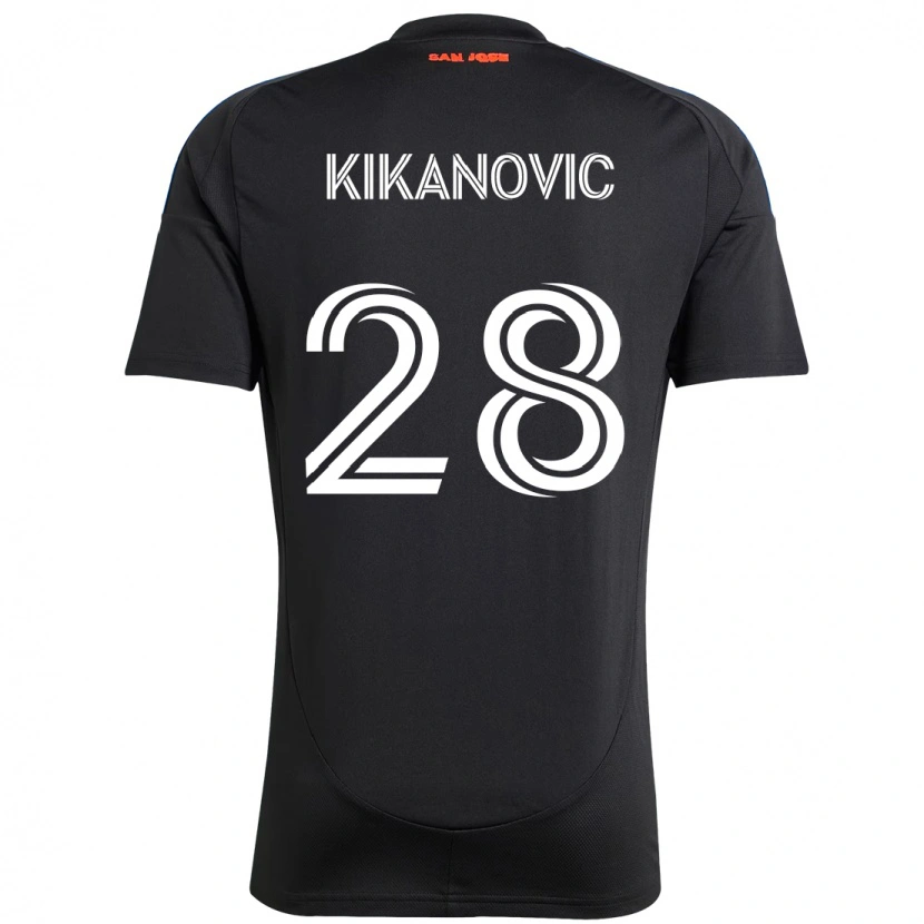 Danxen Børn Benjamin Kikanović #28 Hvid Rød Hjemmebane Spillertrøjer 2025/26 Trøje T-Shirt