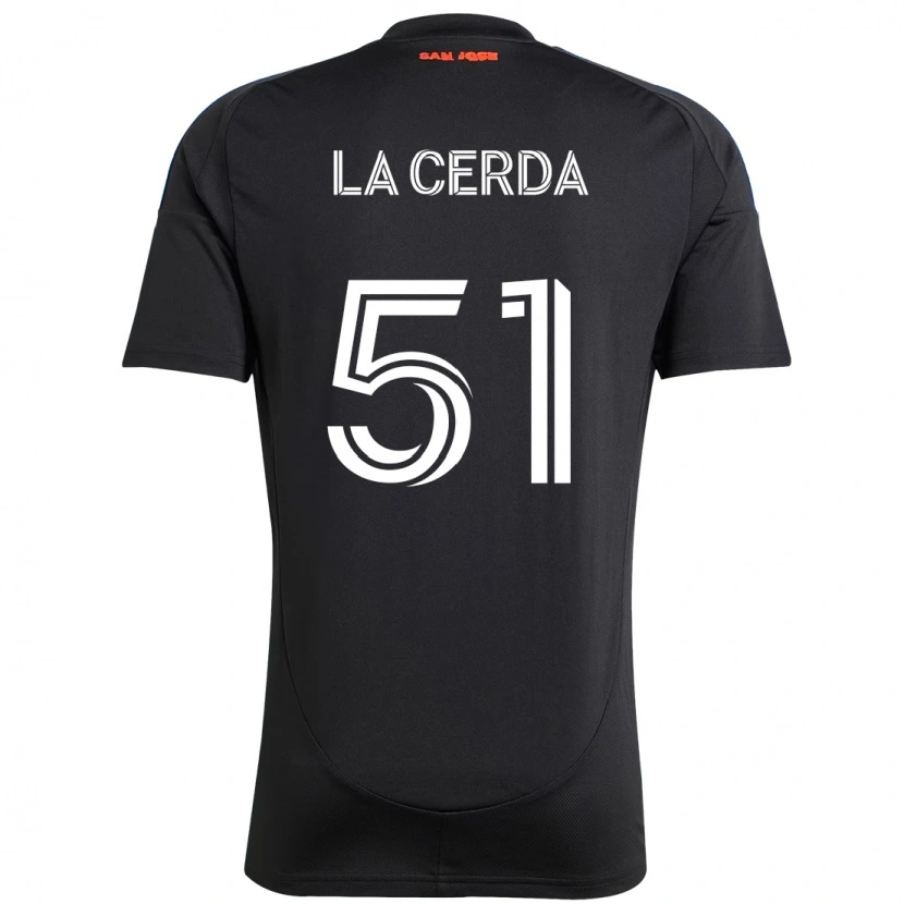 Danxen Børn Eric De La Cerda #51 Hvid Rød Hjemmebane Spillertrøjer 2025/26 Trøje T-Shirt