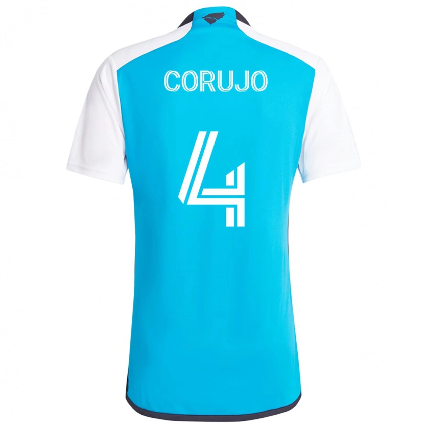Danxen Børn Guzmán Corujo #4 Sort Hvid Hjemmebane Spillertrøjer 2025/26 Trøje T-Shirt