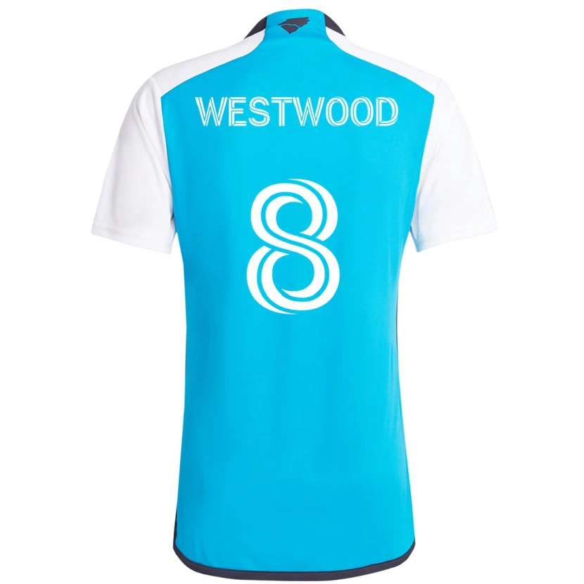 Danxen Børn Ashley Westwood #8 Sort Hvid Hjemmebane Spillertrøjer 2025/26 Trøje T-Shirt
