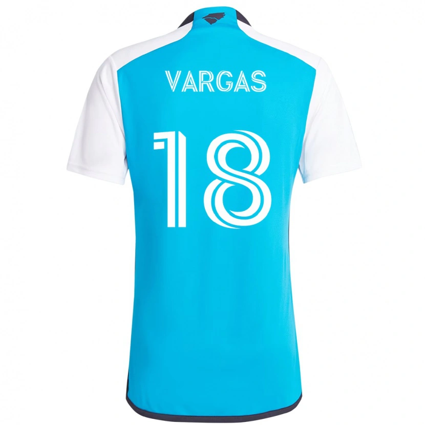 Danxen Børn Kerwin Vargas #18 Sort Hvid Hjemmebane Spillertrøjer 2025/26 Trøje T-Shirt