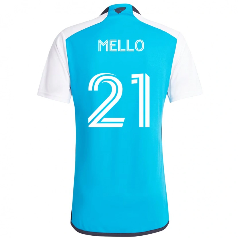 Danxen Børn Vinicius Mello #21 Sort Hvid Hjemmebane Spillertrøjer 2025/26 Trøje T-Shirt