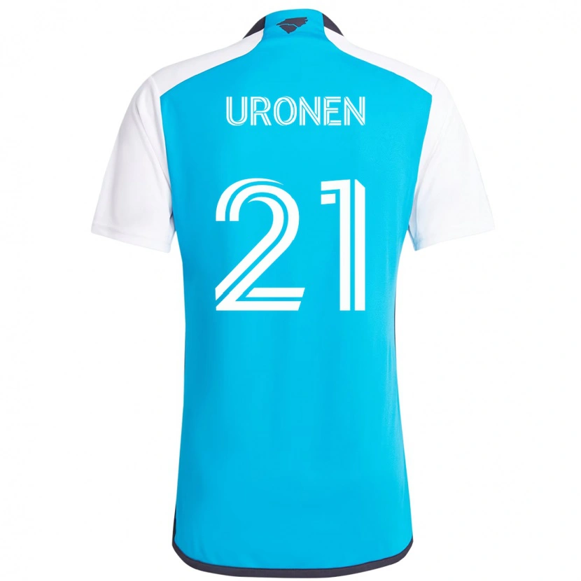 Danxen Børn Jere Uronen #21 Sort Hvid Hjemmebane Spillertrøjer 2025/26 Trøje T-Shirt