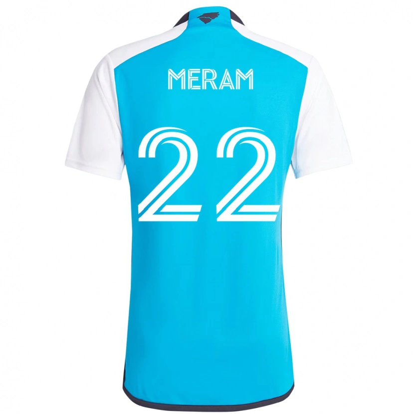 Danxen Børn Justin Meram #22 Sort Hvid Hjemmebane Spillertrøjer 2025/26 Trøje T-Shirt