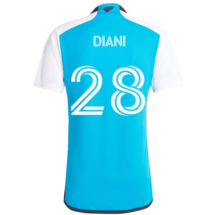 Danxen Børn Djibril Diani #28 Sort Hvid Hjemmebane Spillertrøjer 2025/26 Trøje T-Shirt