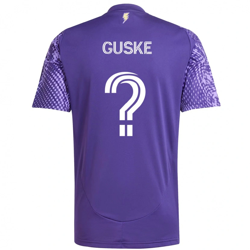 Danxen Børn Colin Guske #0 Hvid Lilla Hjemmebane Spillertrøjer 2025/26 Trøje T-Shirt