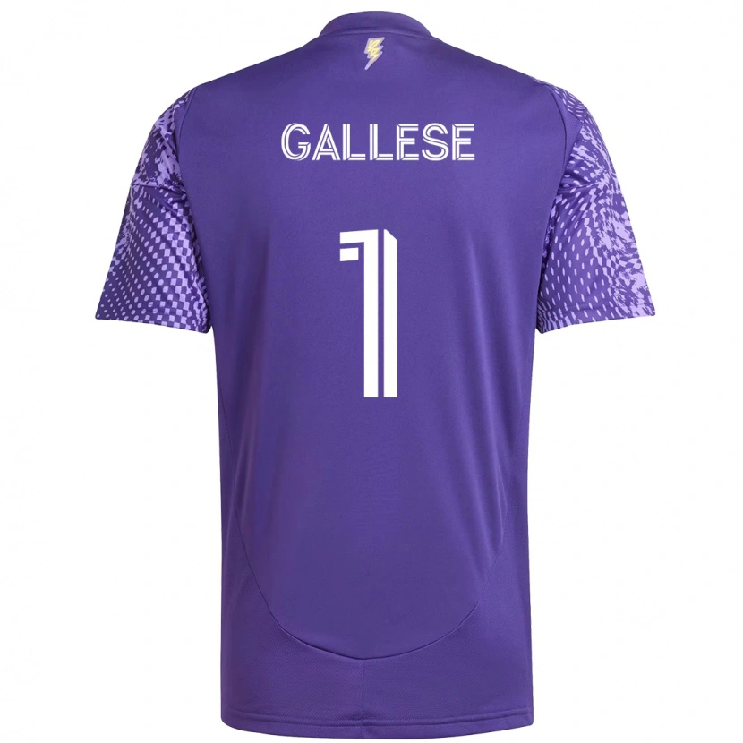 Danxen Børn Pedro Gallese #1 Hvid Lilla Hjemmebane Spillertrøjer 2025/26 Trøje T-Shirt