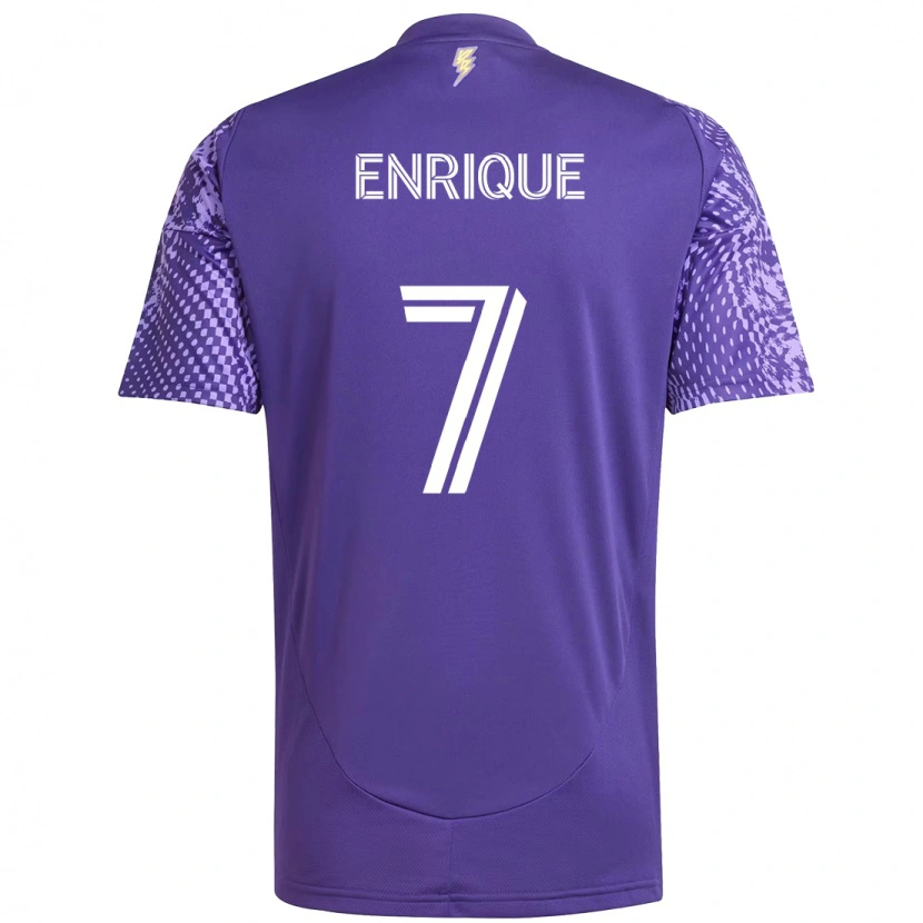 Danxen Børn Ramiro Enrique #7 Hvid Lilla Hjemmebane Spillertrøjer 2025/26 Trøje T-Shirt