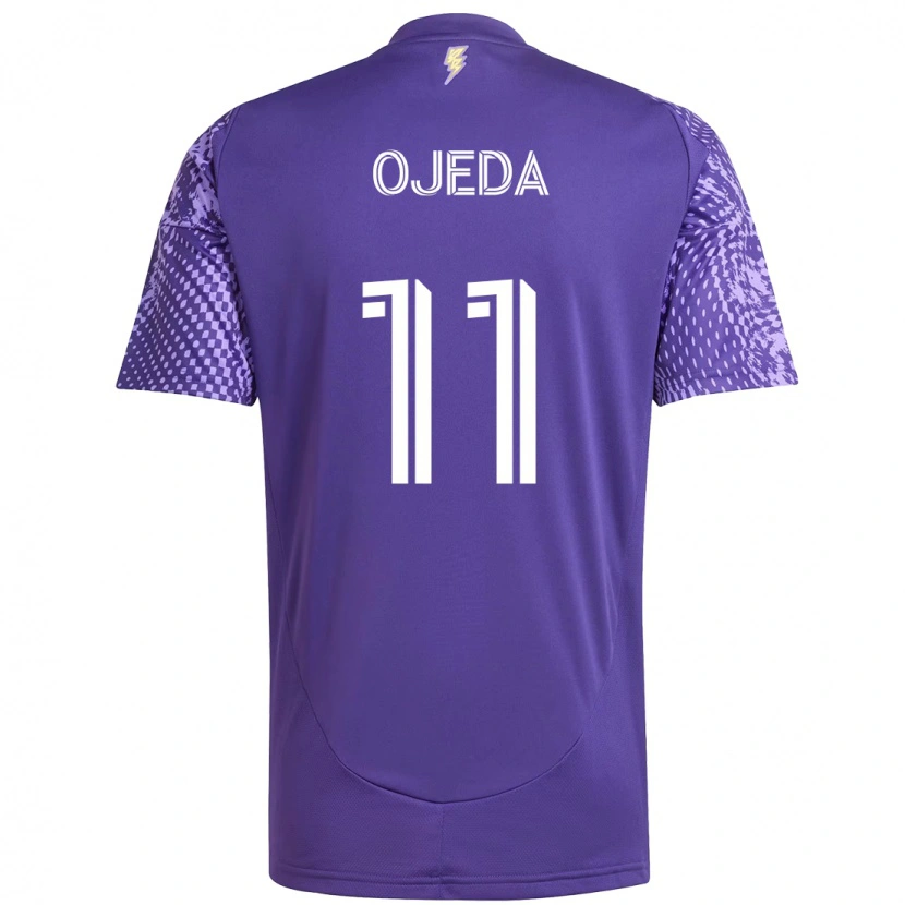 Danxen Børn Martín Ojeda #11 Hvid Lilla Hjemmebane Spillertrøjer 2025/26 Trøje T-Shirt