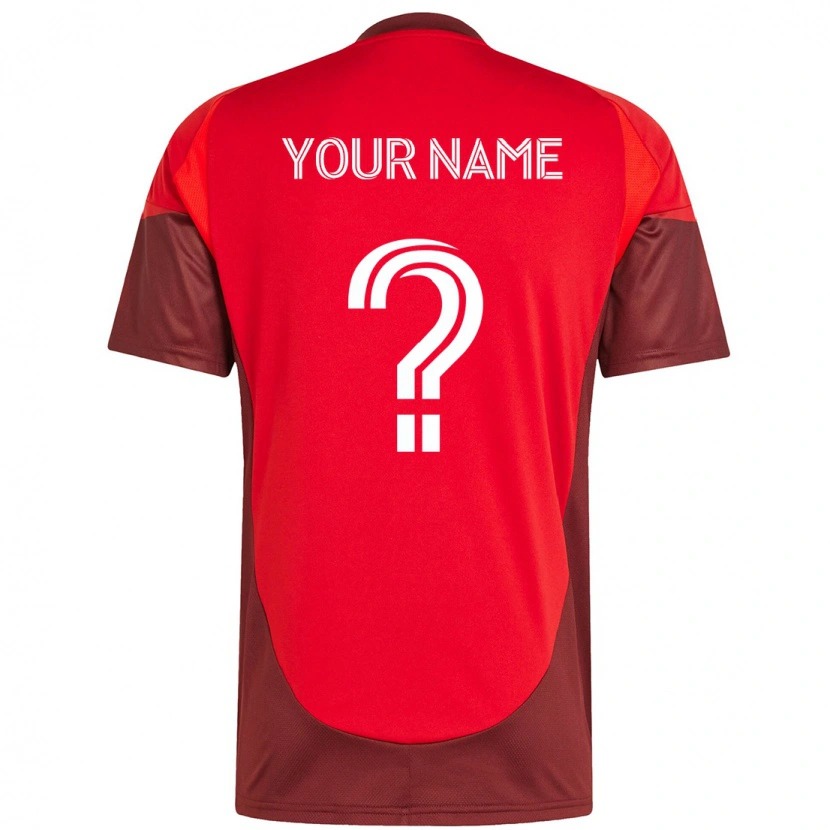 Danxen Børn Dit Navn #0 Hvid Rød Hjemmebane Spillertrøjer 2025/26 Trøje T-Shirt