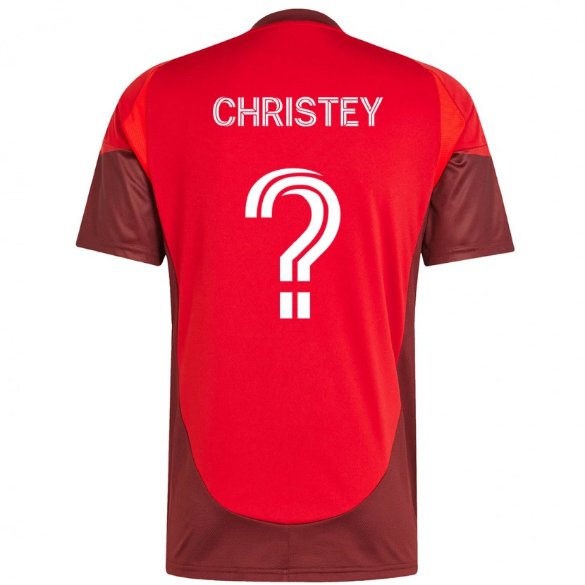 Danxen Børn Quentin Christey #0 Hvid Rød Hjemmebane Spillertrøjer 2025/26 Trøje T-Shirt