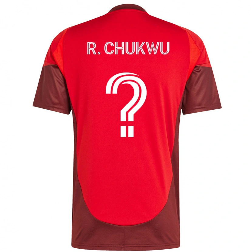 Danxen Børn Richard Chukwu #0 Hvid Rød Hjemmebane Spillertrøjer 2025/26 Trøje T-Shirt