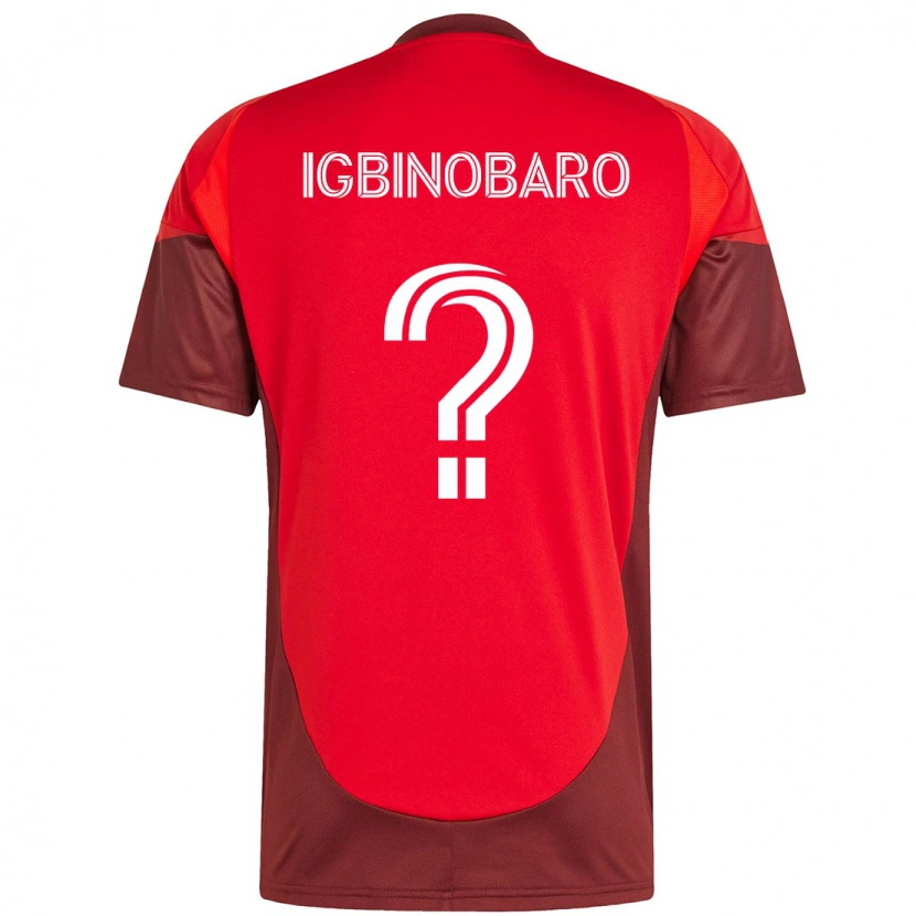 Danxen Børn Philip Igbinobaro #0 Hvid Rød Hjemmebane Spillertrøjer 2025/26 Trøje T-Shirt