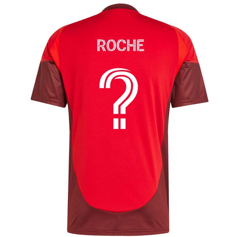 Danxen Børn Elijah Roche #0 Hvid Rød Hjemmebane Spillertrøjer 2025/26 Trøje T-Shirt