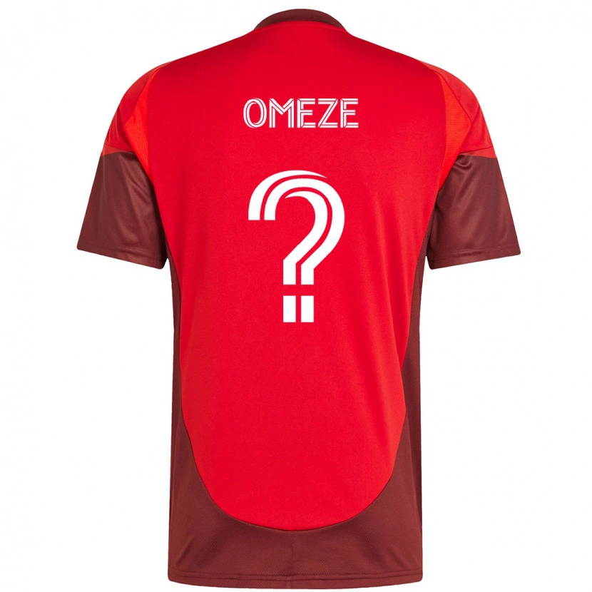 Danxen Børn Chimere Omeze #0 Hvid Rød Hjemmebane Spillertrøjer 2025/26 Trøje T-Shirt