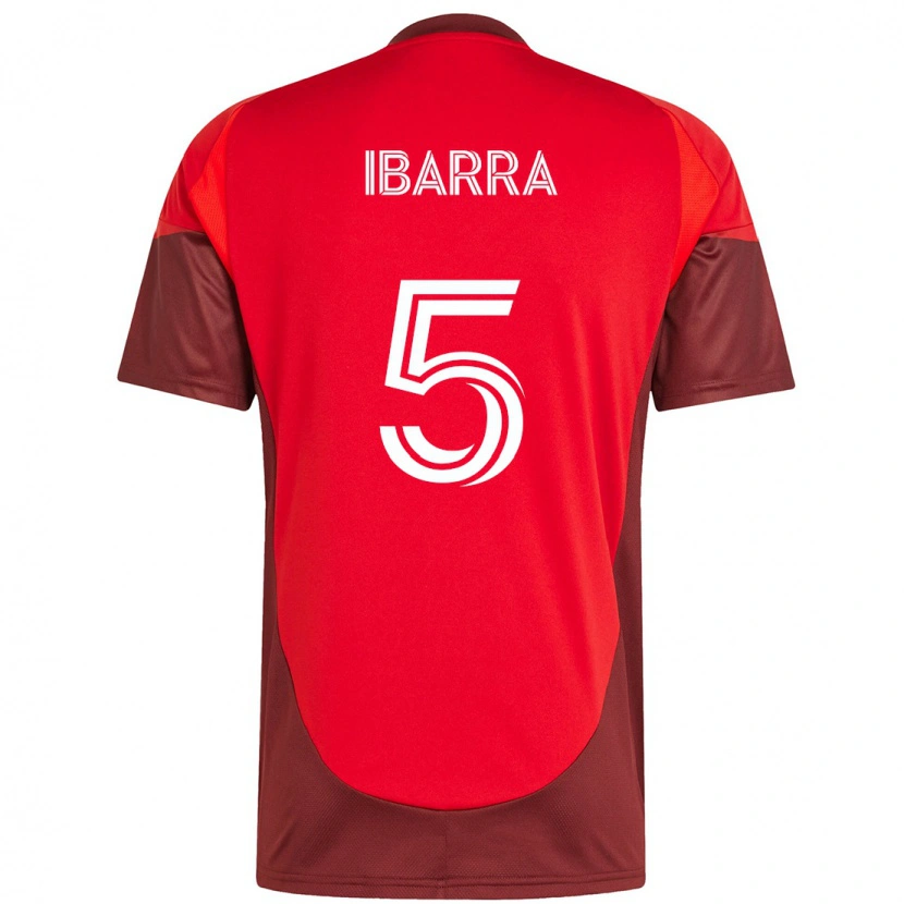 Danxen Børn Franco Ibarra #5 Hvid Rød Hjemmebane Spillertrøjer 2025/26 Trøje T-Shirt
