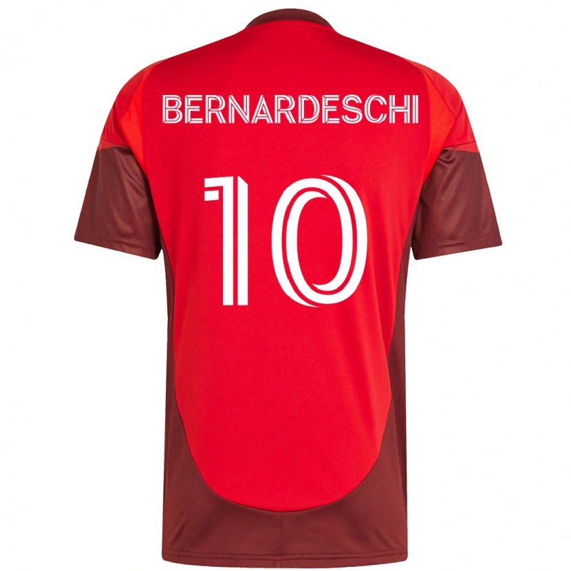 Danxen Børn Federico Bernardeschi #10 Hvid Rød Hjemmebane Spillertrøjer 2025/26 Trøje T-Shirt