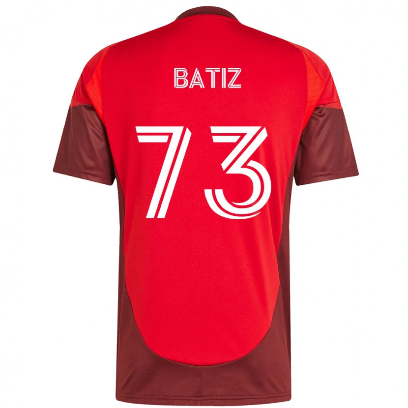 Danxen Børn Jesus Batiz #73 Hvid Rød Hjemmebane Spillertrøjer 2025/26 Trøje T-Shirt