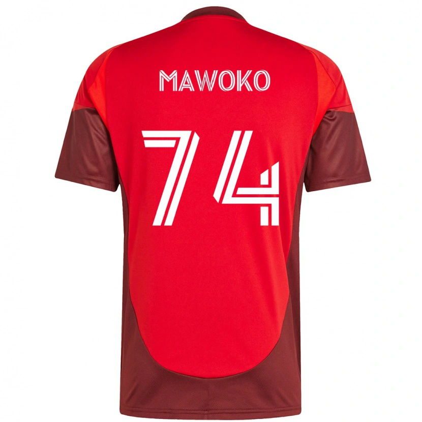 Danxen Børn Kundai Mawoko #74 Hvid Rød Hjemmebane Spillertrøjer 2025/26 Trøje T-Shirt