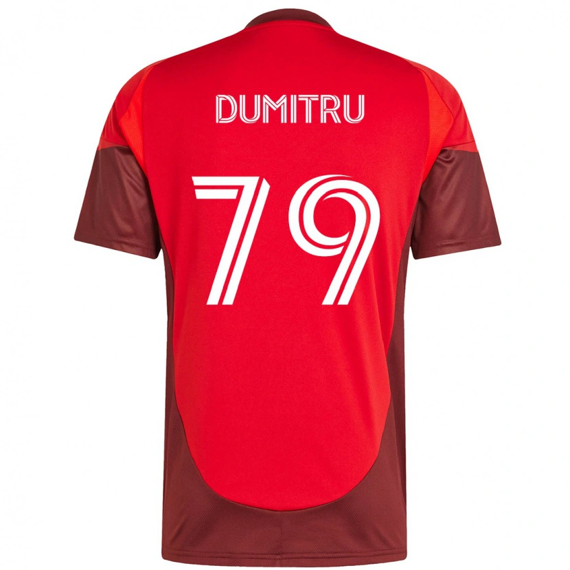 Danxen Børn Andrei Dumitru #79 Hvid Rød Hjemmebane Spillertrøjer 2025/26 Trøje T-Shirt