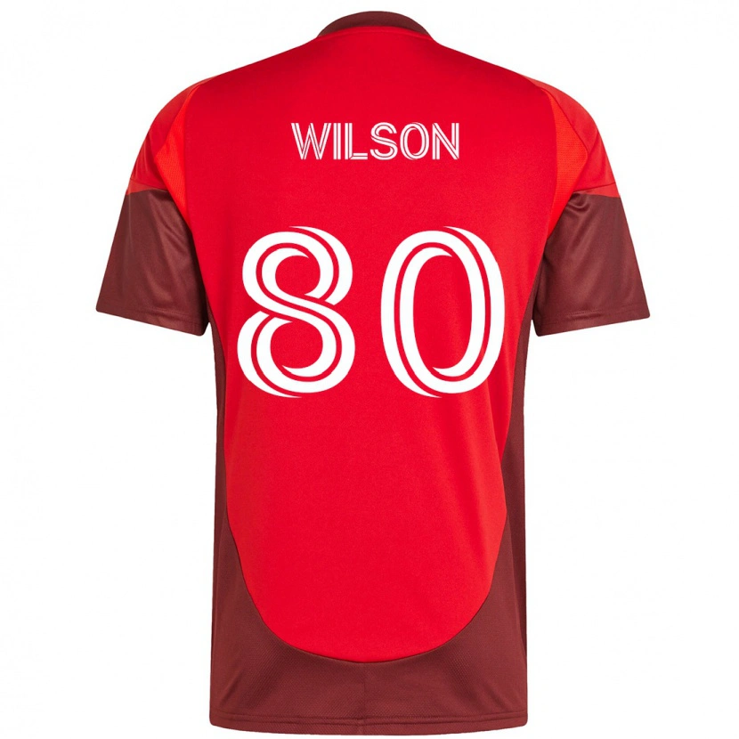 Danxen Børn Shafique Wilson #80 Hvid Rød Hjemmebane Spillertrøjer 2025/26 Trøje T-Shirt