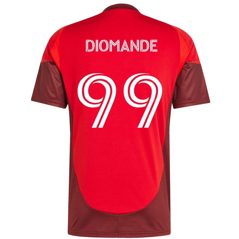 Danxen Børn Adama Diomande #99 Hvid Rød Hjemmebane Spillertrøjer 2025/26 Trøje T-Shirt