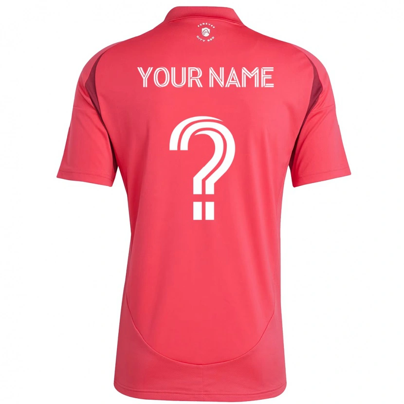 Danxen Børn Dit Navn #0 Hvid Magenta Hjemmebane Spillertrøjer 2025/26 Trøje T-Shirt