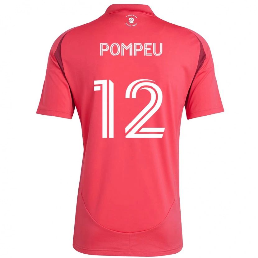 Danxen Børn Célio Pompeu #12 Hvid Magenta Hjemmebane Spillertrøjer 2025/26 Trøje T-Shirt