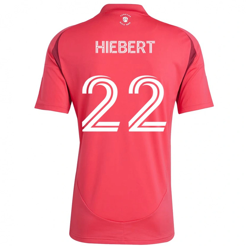 Danxen Børn Kyle Hiebert #22 Hvid Magenta Hjemmebane Spillertrøjer 2025/26 Trøje T-Shirt