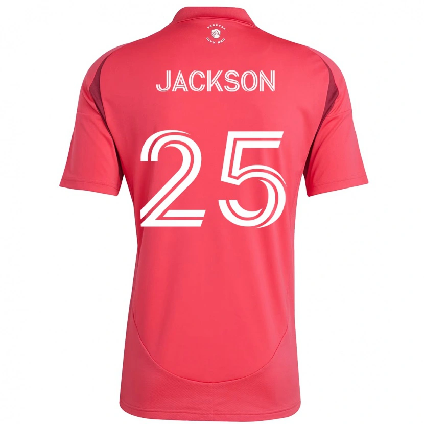 Danxen Børn Aziel Jackson #25 Hvid Magenta Hjemmebane Spillertrøjer 2025/26 Trøje T-Shirt