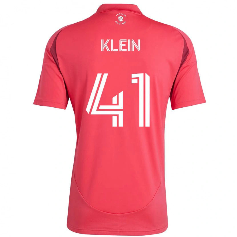 Danxen Børn Johnny Klein #41 Hvid Magenta Hjemmebane Spillertrøjer 2025/26 Trøje T-Shirt